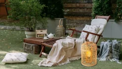 Lampe décorative 'KORBINIAN' avec bougie solaire LED, hauteur : 38 cm LED LM dans la bougie