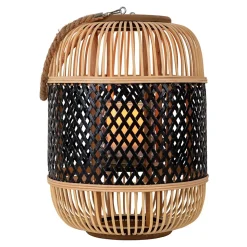 Lampe décorative solaire KORBINIAN avec effet flamme H : 31,5 cm