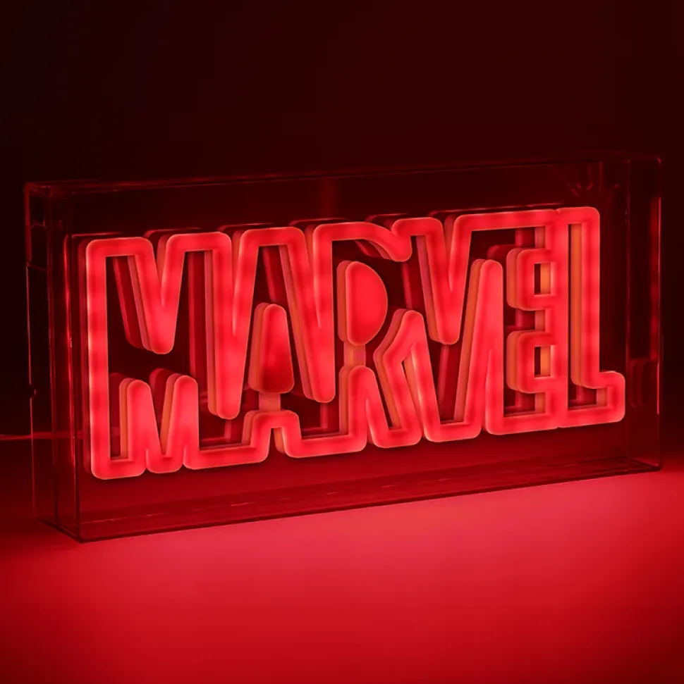 Lampe décorative USB led néon light " Marvel " rouge l.30 x H.15 cm Paladone