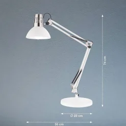 Lampe de bureau blanche - Fischer & Honsel - Pit