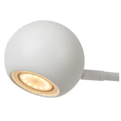 Lampe de bureau COMET en métal avec LED intégré - Blanc - Lucide
