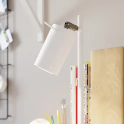 Lampe de bureau en acier 1 lampes 14.5x19.5x43cm Sollux