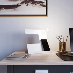 Lampe de bureau en acier 1 lampes 25x13x24cm Sollux