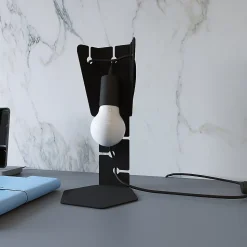 Lampe de bureau en acier 1 lampes 15x15x31cm Sollux