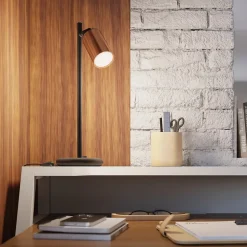 Lampe de bureau en acier 1 lampes 13x15x44cm Sollux