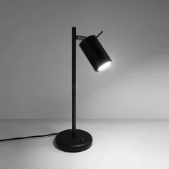 Lampe de bureau en acier 1 ampoule 4000K - 14.5x19.5x43cm Sollux