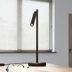 Lampe de bureau en acier 1 ampoule 4000K - 14x20x43cm Sollux