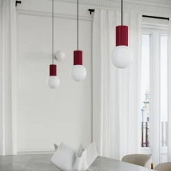 Lampe de bureau en aluminium/verre 1 lampes 12x12x19cm Sollux