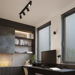 Lampe de bureau en aluminium 1 ampoule 4000K - 14.5x19.5x43cm Sollux