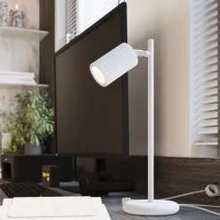 Lampe de bureau en aluminium 1 ampoule 4000K - 14.5x19.5x43cm Sollux