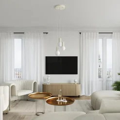 Lampe de bureau en aluminium/verre 1 lampes 12x12x19cm Sollux