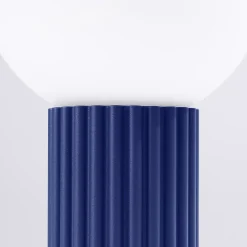 Lampe de bureau en aluminium/verre 1 lampes 12x12x19cm Sollux