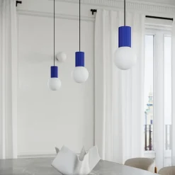 Lampe de bureau en aluminium/verre 1 lampes 12x12x19cm Sollux