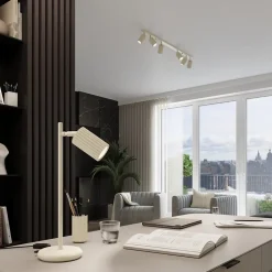 Lampe de bureau en aluminium 1 ampoule 3000K - 14.5x19.5x43cm Sollux