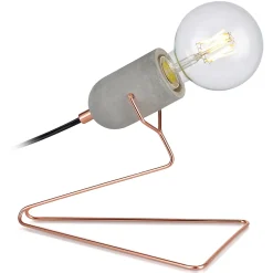 Lampe de bureau en métal doré design compact Teamson Home