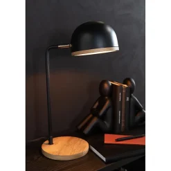 Lampe de bureau en métal noir 23x18x48 cm