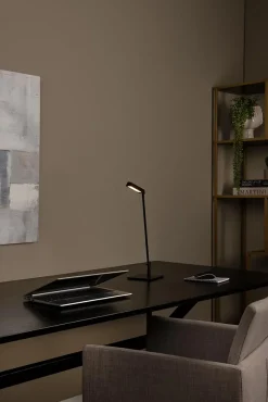 Lampe de bureau LAVALE en métal avec LED intégré - Noir - Lucide