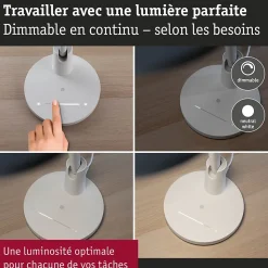 Lampe de bureau LED Darba 4000K 1150lm 15W Blanc dépoli