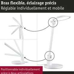 Lampe de bureau LED Darba 4000K 1150lm 15W Blanc dépoli