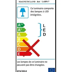 Lampe de bureau LED HP Bluetooth micro intégré blanche