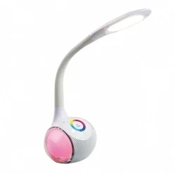 Lampe de bureau LED HP Bluetooth micro intégré blanche