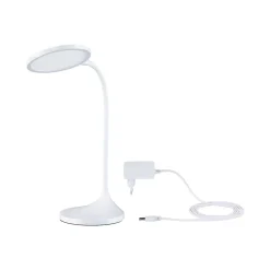 Lampe de bureau LED Mejan 4000K 1200lm 15W Blanc dépoli