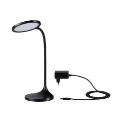 Lampe de bureau LED Mejan 4000K 1200lm 15W Noir mat