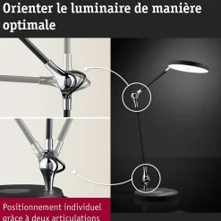 Lampe de bureau LED Numis QI White Switch 1000lm 11W Noir