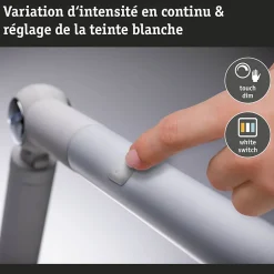 Lampe de bureau LED 3-Step-Dim FlexBar White Switch 700lm 9,5W Blanc