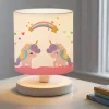 Lampe de bureau Maidstone pour enfant 22 cm blanc à motif de licorne lux.pro