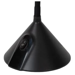 Lampe de bureau MILO en abs avec LED intégré - Noir - Lucide