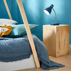 Lampe de bureau Naraji E27 IP20 bleu