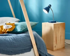 Lampe de bureau Naraji E27 IP20 bleu