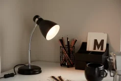 Lampe de bureau Naraji E27 IP20 noir