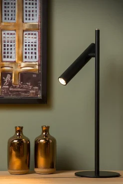 Lampe de bureau PHILON en aluminium avec LED intégré - Noir - Lucide