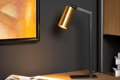 Lampe de bureau SYBIL en acier avec 1xGU10 - Noir - Lucide