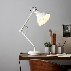 Lampe de bureau Yarra E27 IP20 blanc
