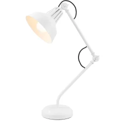 Lampe de bureau Yarra E27 IP20 blanc