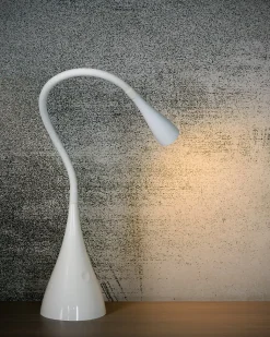 Lampe de bureau ZOZY en synthétique avec LED intégré - Blanc - Lucide