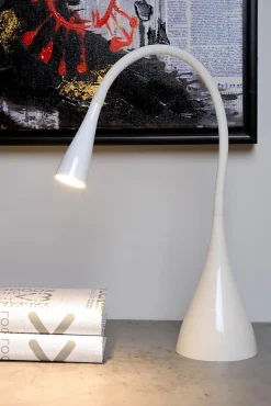 Lampe de bureau ZOZY en synthétique avec LED intégré - Blanc - Lucide