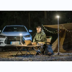 Lampe de Camping Télescopique LED 195cm- Rechargeable USB- Étanche IP65