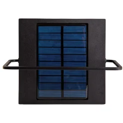 Lampe de camping/de socle à LED h : 28cm , pour l'extérieur, lampe de socle - métal et plastique noir, avec LED intégrée