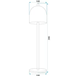 LAMPE DE CHEVET APP1363-T WHITE