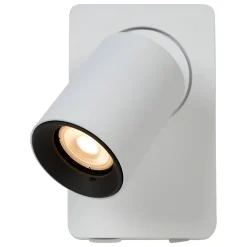 Lampe de chevet NIGEL en aluminium avec 1xGU10 - Blanc - Lucide