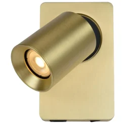 Lampe de chevet NIGEL en aluminium avec 1xGU10 - Or Mat / Laiton - Lucide