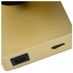 Lampe de chevet NIGEL en aluminium avec 1xGU10 - Or Mat / Laiton - Lucide