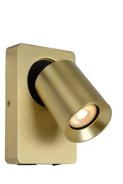 Lampe de chevet NIGEL en aluminium avec 1xGU10 - Or Mat / Laiton - Lucide