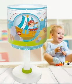 Lampe De Chevet Pour Enfant Pirate Island Île Des Pirates