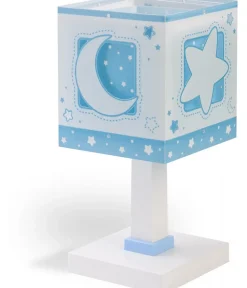 Lampe de chevet pour enfants Moonlight lune et étoiles bleu