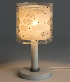 Lampe de chevet pour enfants Clouds Nuages gris